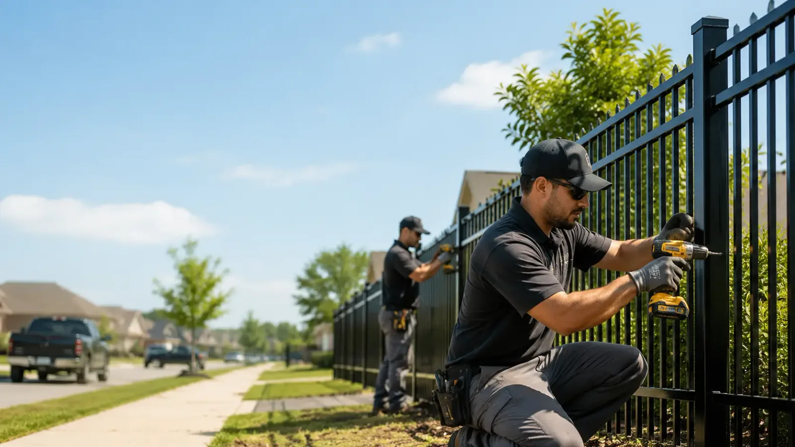 Metal Fence Installation in Hunter, KS